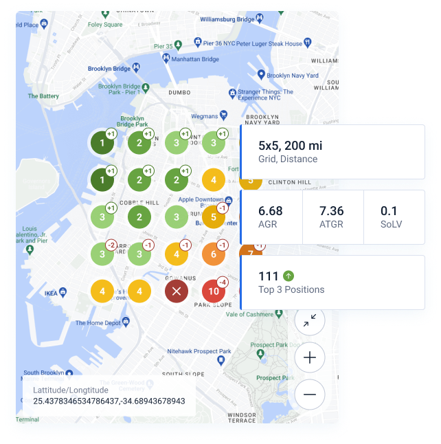 Focus Visibility Records With A Map In Background